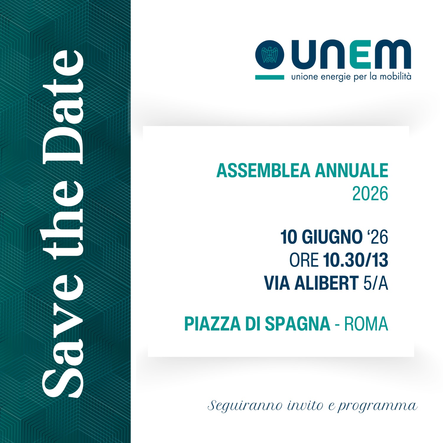 Assemblea annuale  Unem 2026